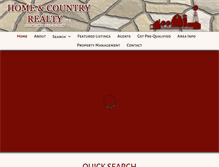 Tablet Screenshot of homeandcountryrealty.org